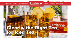 Desktop Screenshot of luzianne.com