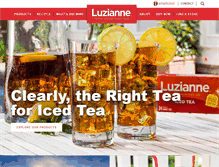 Tablet Screenshot of luzianne.com